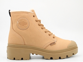  PALLABASE NBK ZIP WL<br>NUBUCK CHATAIGNE SUH FOURREE GOMME