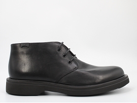  NORMAN K300513<br>CUIR NOIR  TEXTILE GOMME