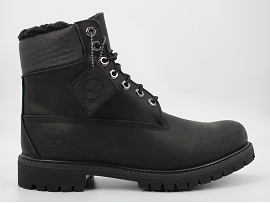  6 BOOT PREMIUM<br>CUIR NOIR CAR FOURREE GOMME