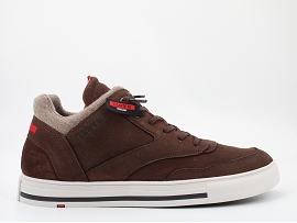  ELLISON 24900<br>NUBUCK MARRON  CUIR GOMME