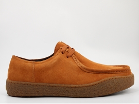  PEU TERRENO K101004<br>NUBUCK MARRON  TEXTILE GOMME