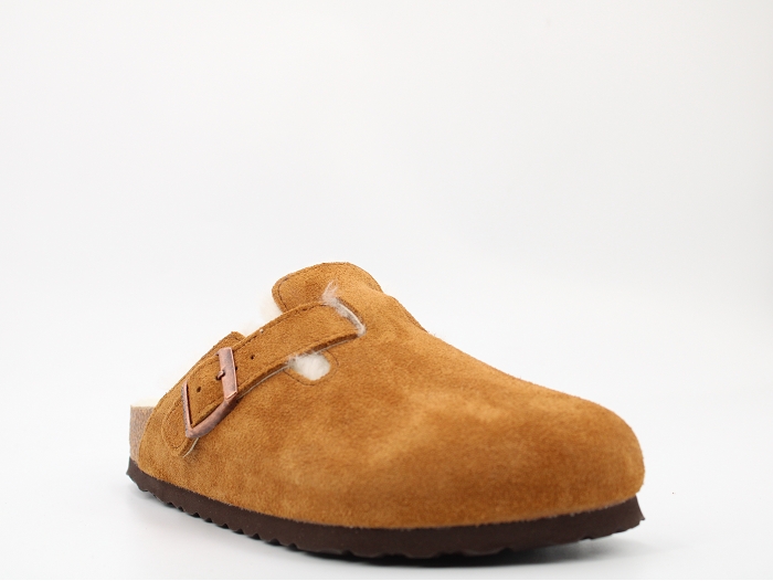 Birkenstock mule boston shearling marron2324403_2