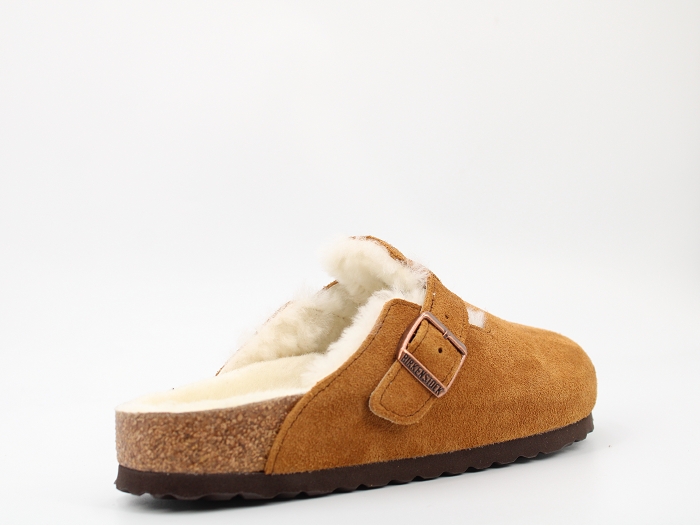 Birkenstock mule boston shearling marron2324403_4