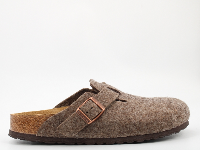 Birkenstock mule boston wooly marron