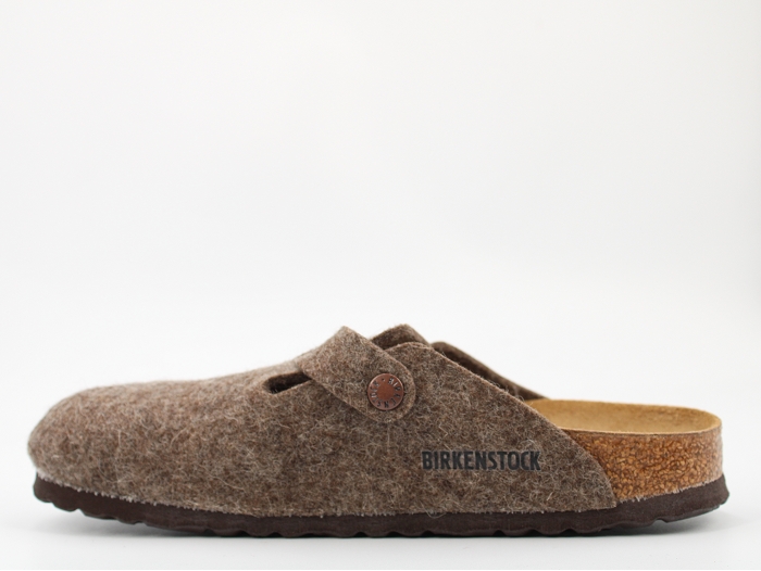 Birkenstock mule boston wooly marron2324602_3