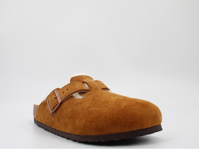 Birkenstock mule boston shearling marron2325602_2