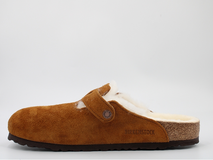 Birkenstock mule boston shearling marron2325602_3