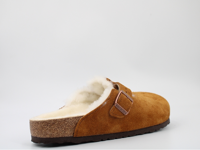 Birkenstock mule boston shearling marron2325602_4