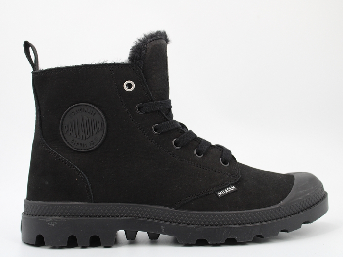 Palladium fourree pampa  hi zip wl noir