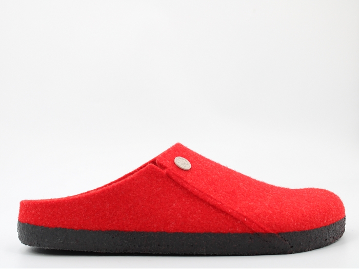 Birkenstock chaussons zermatt wool rouge