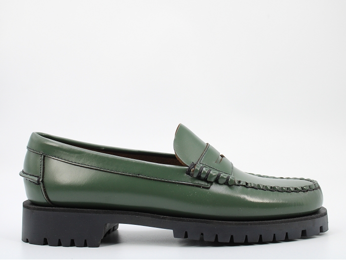 Sebago mocassin dan lug pigment vert