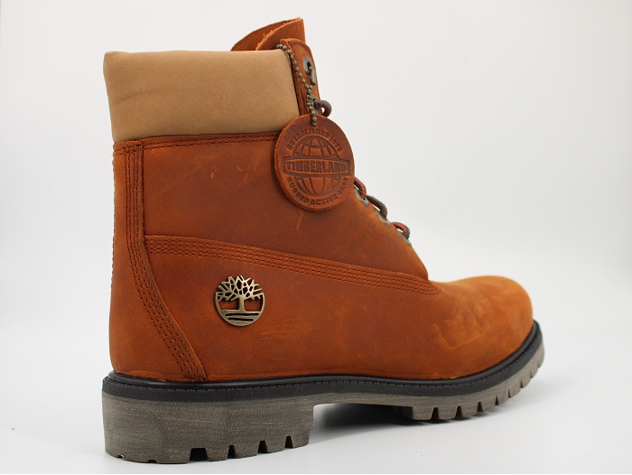 Timberland botte et bottine 6 boot premium orange2461902_4