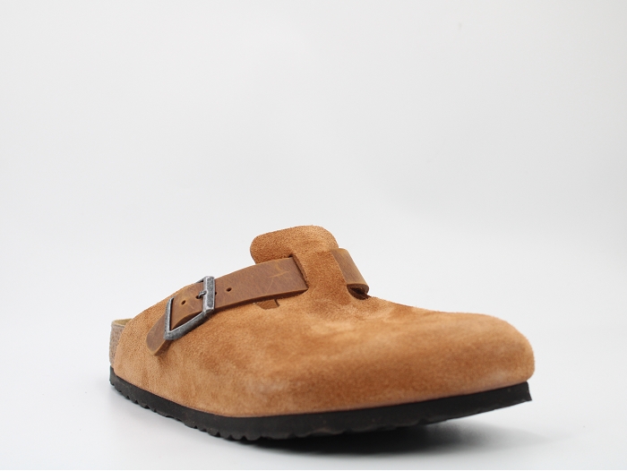 Birkenstock mule boston suede marron2480001_2