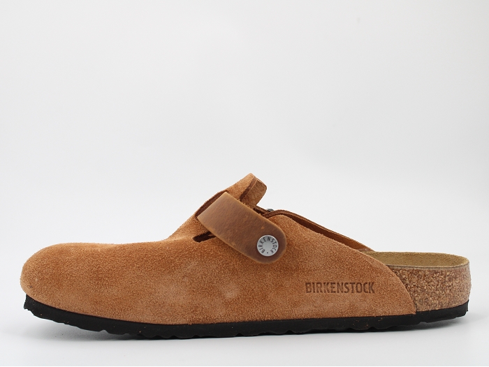 Birkenstock mule boston suede marron2480001_3